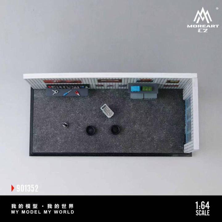 [Preorder] MoreArt 1:64 SCENE OF THE CAR REPAIR WORKSHOP MO901352