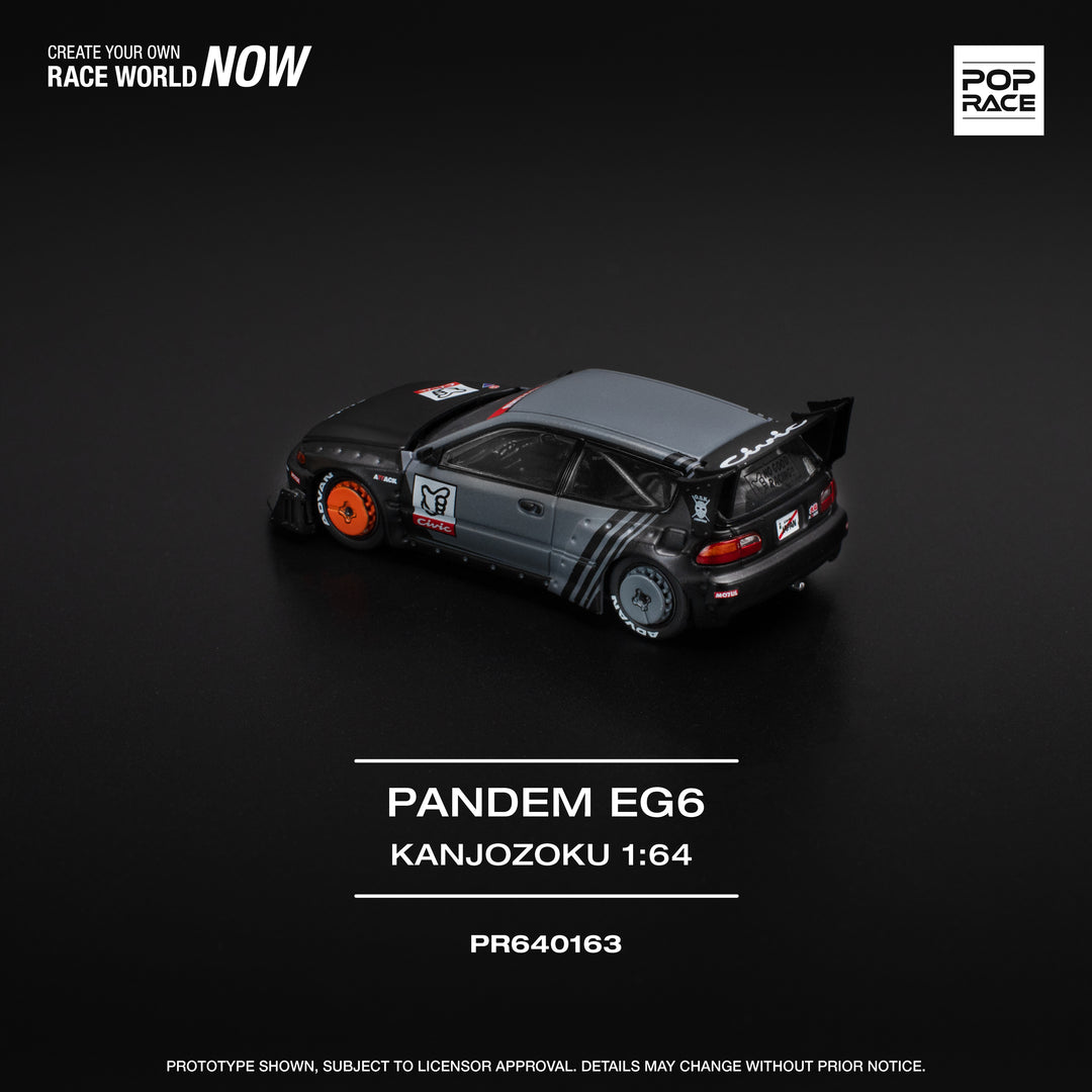 [Preorder] POPRACE 1:64 Honda PANDEM CIVIC EG6 "KANJOZOKU" PR640163