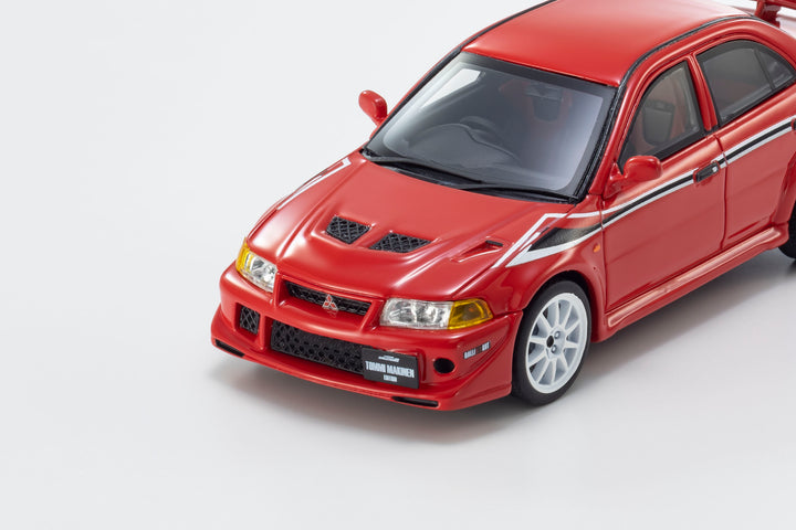 [Preorder] Kyosho 1:43 Mitsubishi Lancer Evolution VI TME Red with Rallyart Stripe