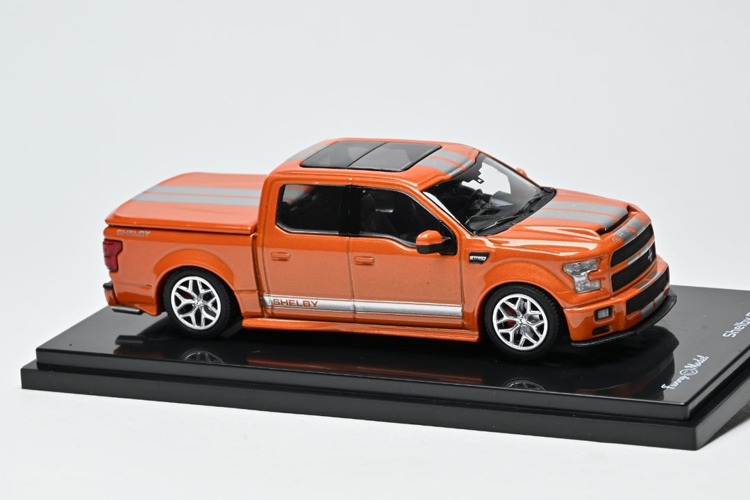 [Preorder] Funny Model 1:64 Shelby F150 Super Snake Orange with Silver strips