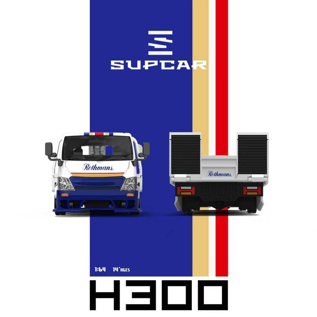 [Preorder] SUPCAR 1:64 H300 Flatbed Transport Trailer Rothmans SC647254