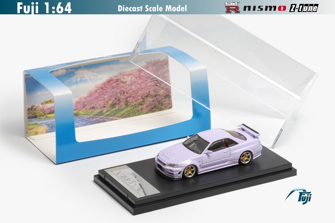 [Preorder] Fuji 1:64 Nissan Skyline GT-R R34 Nismo Z-Tune Light Lavender