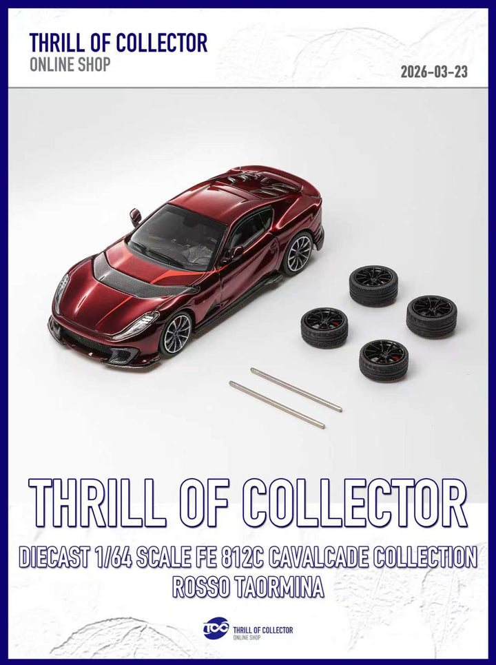 TOC 1:64 Ferrari 812C 3.0 CAVALCADE COLLECTION (4 Colours)