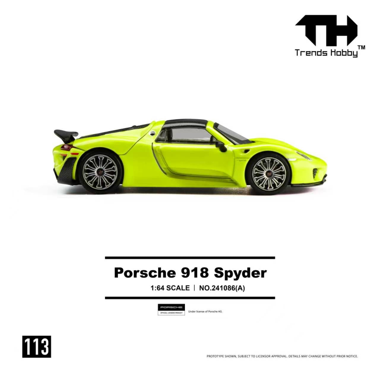 Preorder] Trends Hobby 1:64 Porsche 918 Spyder (2 Colours) 241086