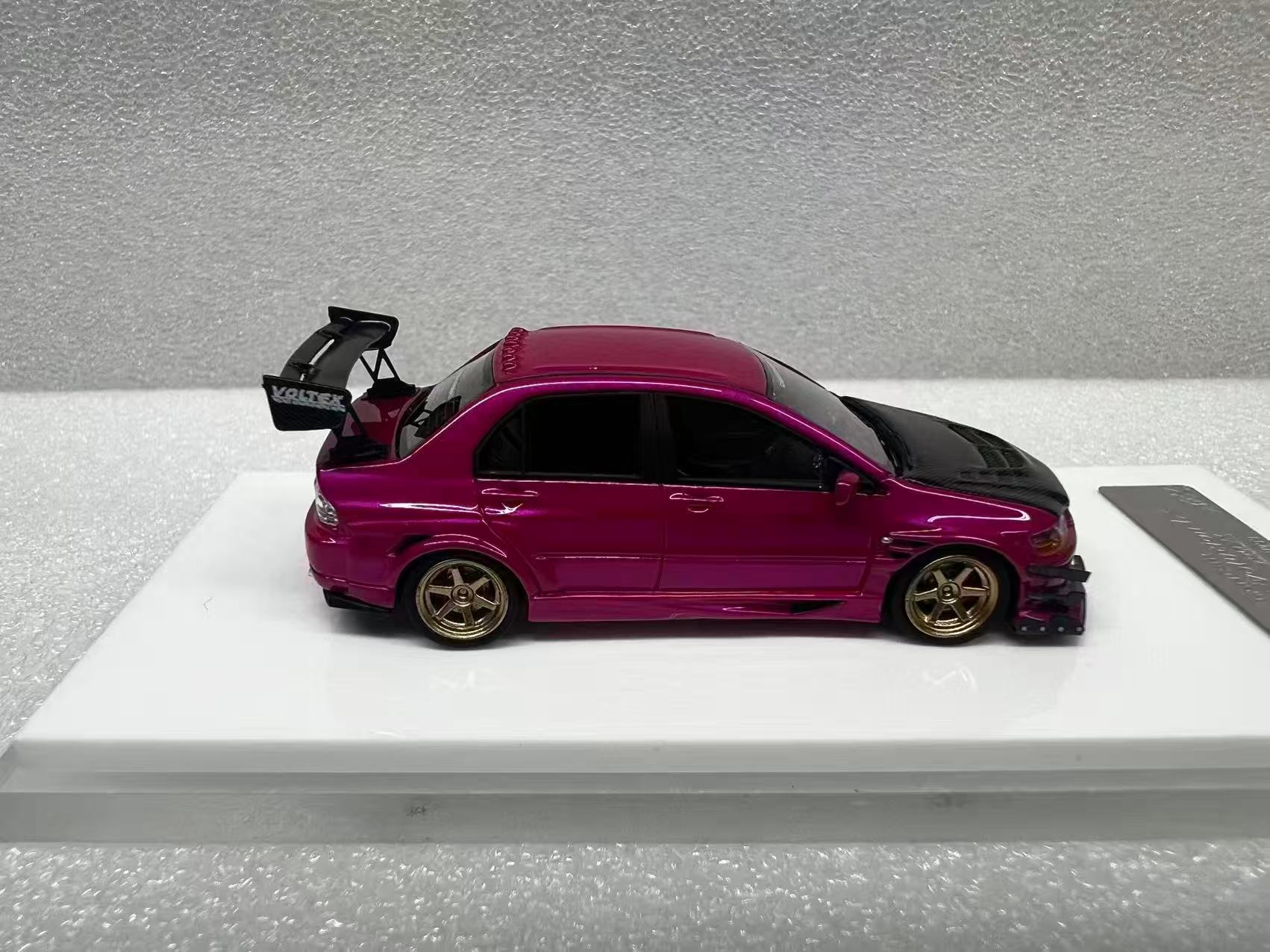 1/64 404 error 三菱 ランエボ EVO IX VARIS ピンク 404error 1:64 Mitsubishi EVO9 Varis Customized in Malaysia - Pink