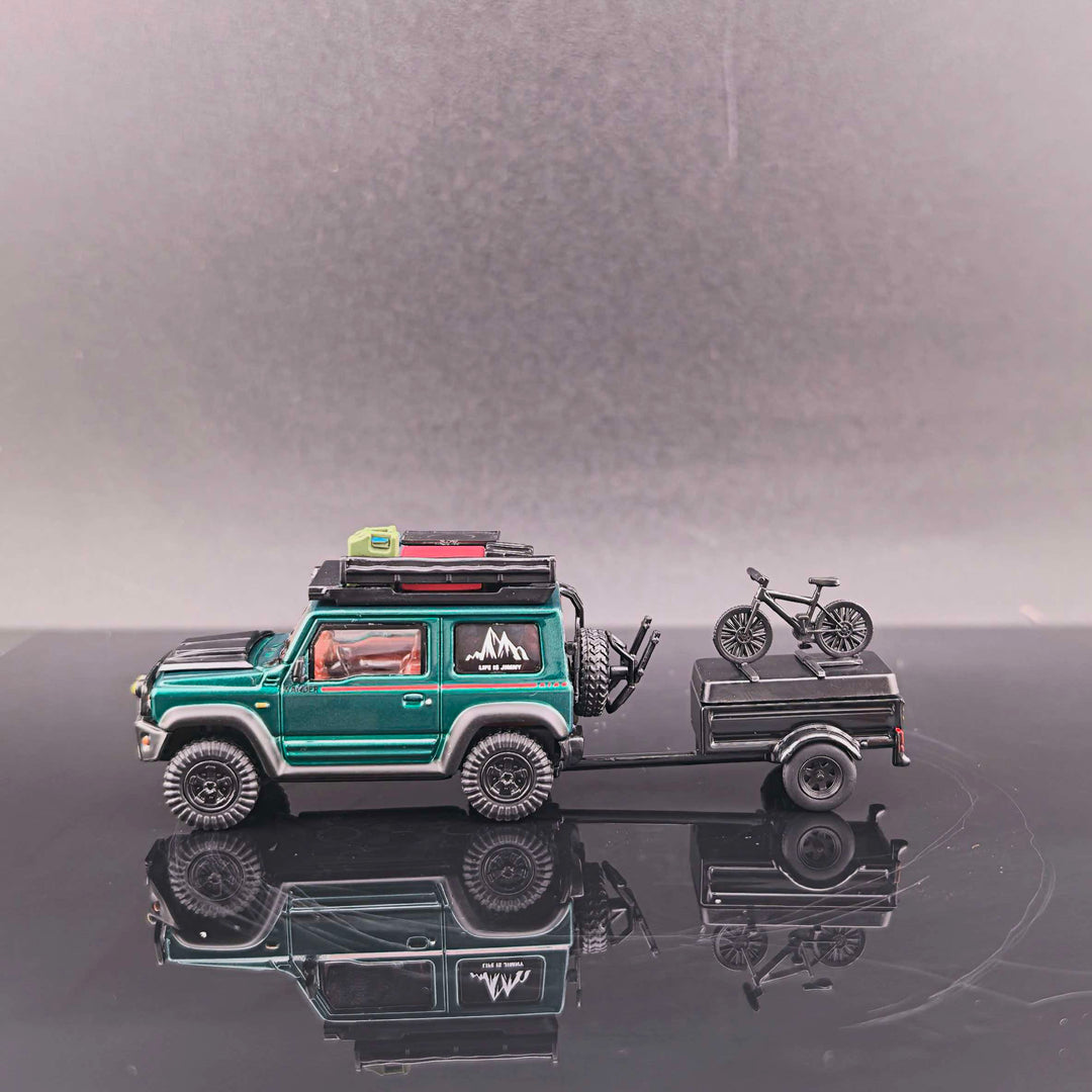 [Preorder] Fine Works64 1:64 Modified Suzuki Jimny Model  Emerald Metallic Green