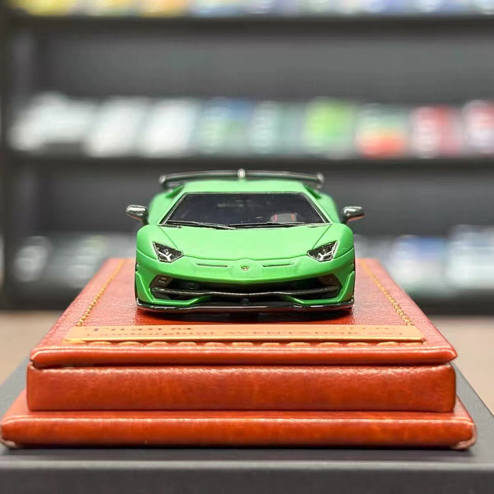 [Preorder] Make Up 1:64 Lamborghini Aventador SVJ 2018 Verde Alceo TM007A