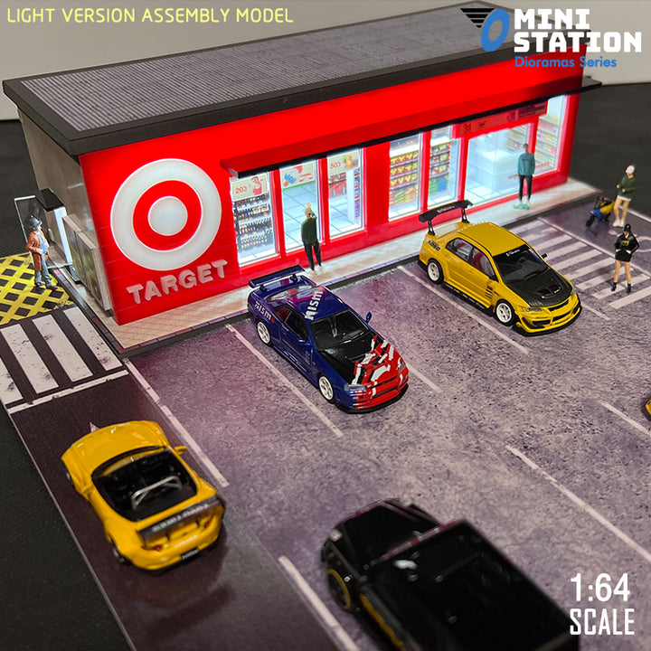 [Preorder] Mini Station 1:64 Target Shop with Parking Diorama