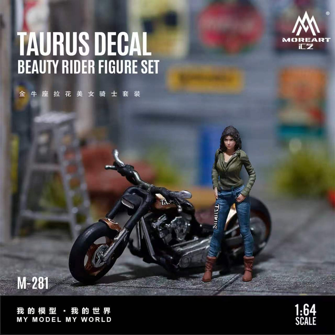 [Preorder] MoreArt 1:64 TAURUS DECAL BEAUTY RIDER FIGURE SET MO222281