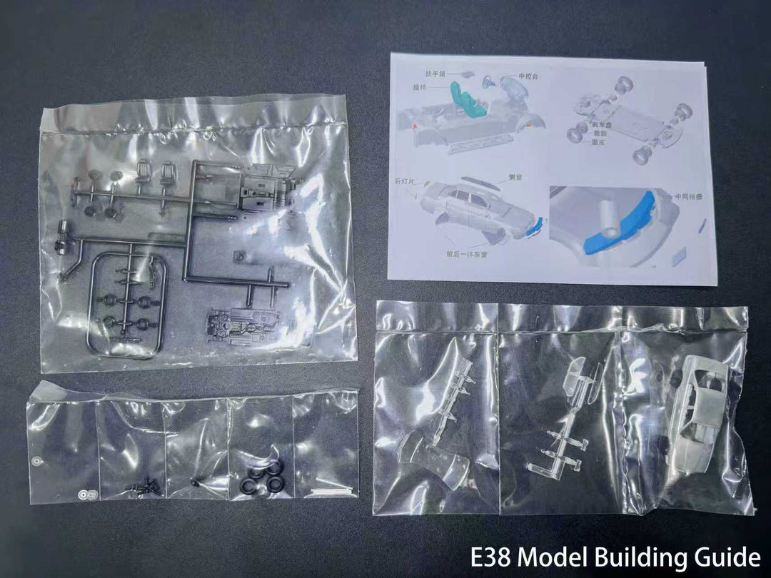 Elite Collectibles 1:64 BMW E38 Original color and unpainted parts kit