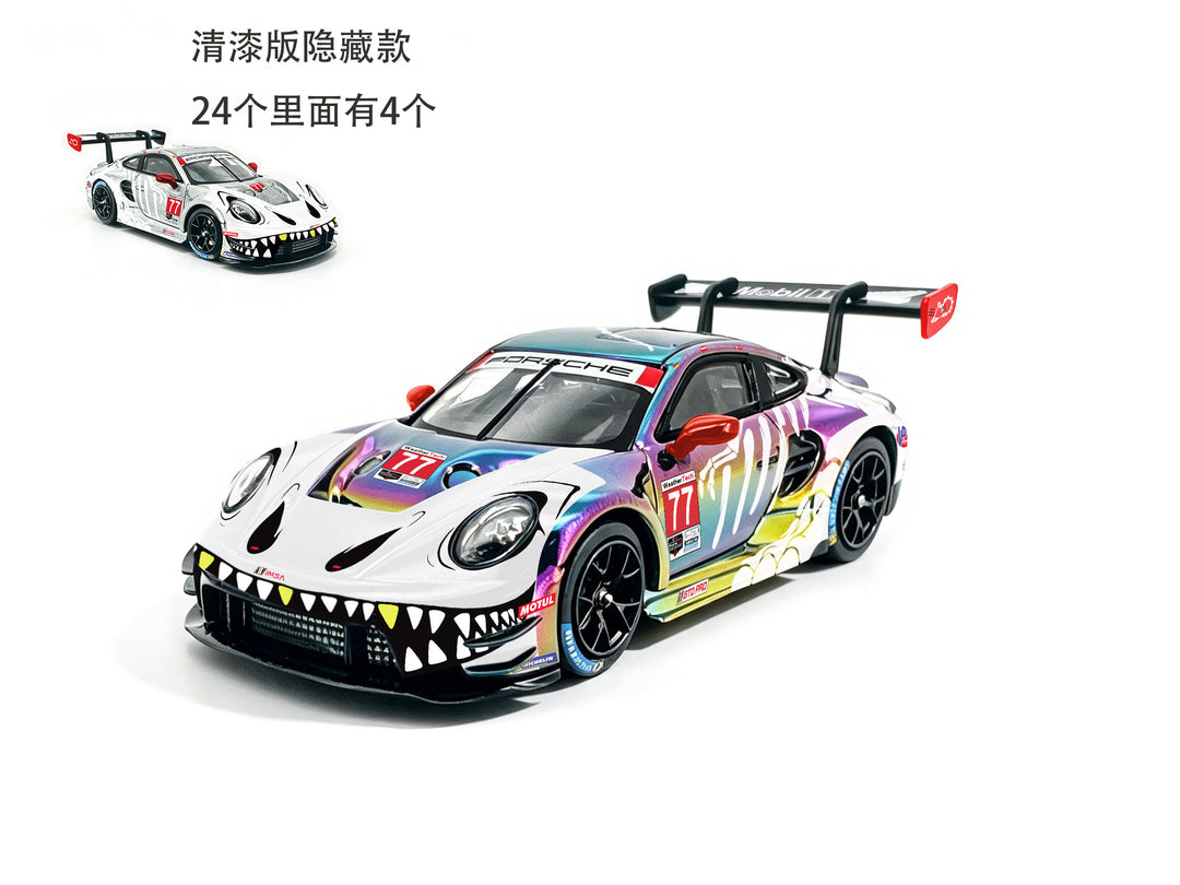 [Preorder] Jicar 1:64 Porsche 911 GT3 R Skeleton Dinosaur Livery (2 Colours)