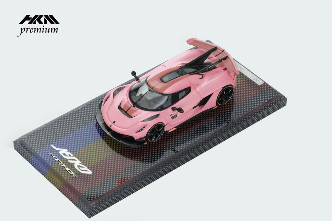 [Preorder] HKM Premium 1:64 Koenigsegg Jesko Attack - Pink (2 Versions)