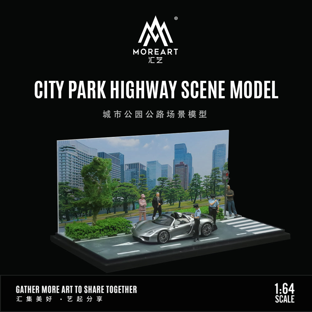 [Preorder] MoreArt 1:64 CITY PARK HIGHWAY SCENE MODEL