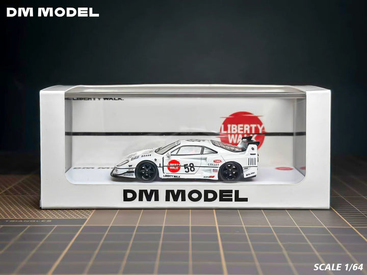 [Preorder] DM Model 1:64 LBWK Ferrari F40 White (2 Versions)