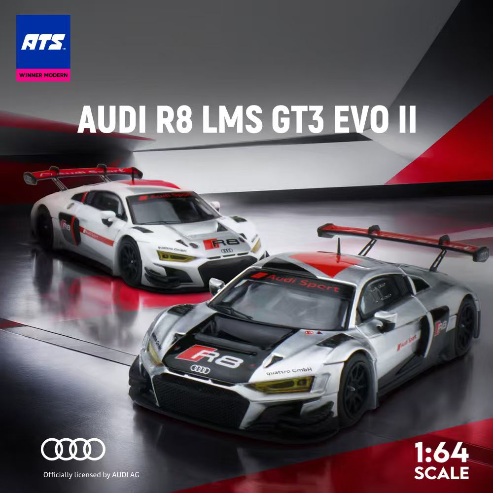 [Preorder] ATS Model 1:64 Audi R8 LMS GT3 EVO II (2 Colours) ATS881102/ATS881104