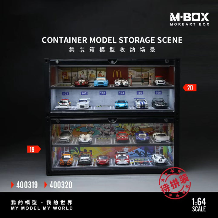 [Preorder] MBOX 1:64 CONTAINER MODEL STORAGE SCENE (2 Versions) MB400319/MB400320