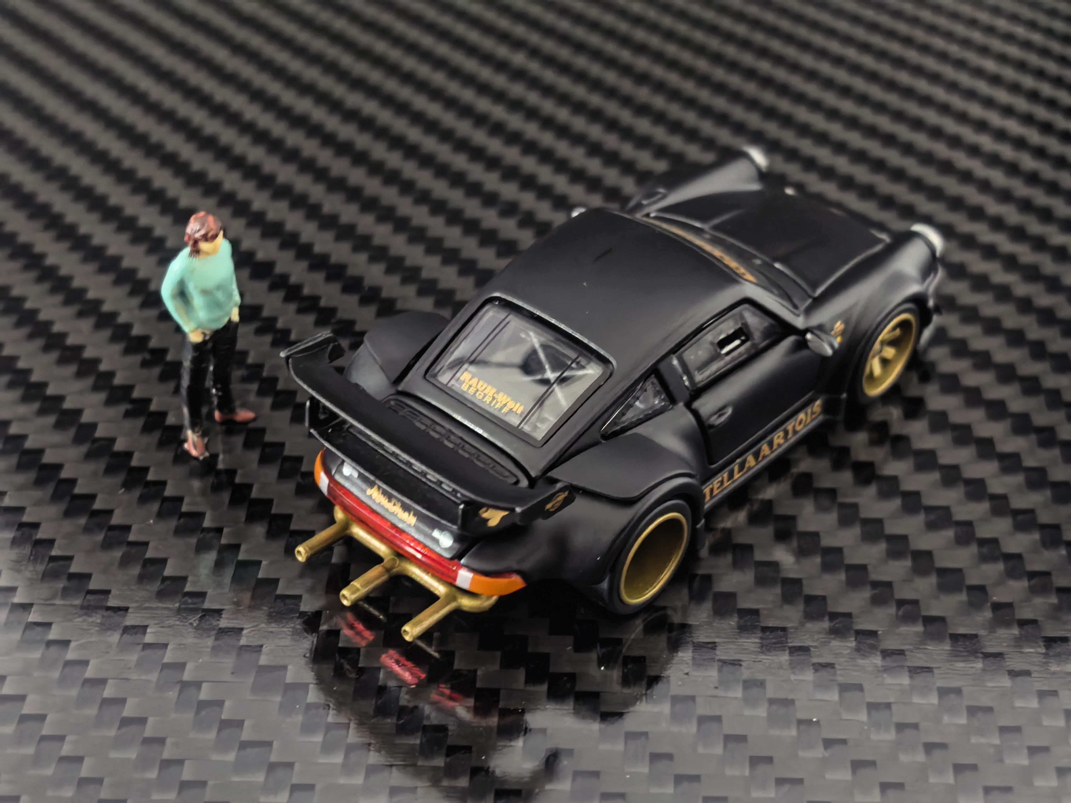Preorder] HG Model 1:64 Porsche RWB930 STELLA ARTOIS-Matte Black