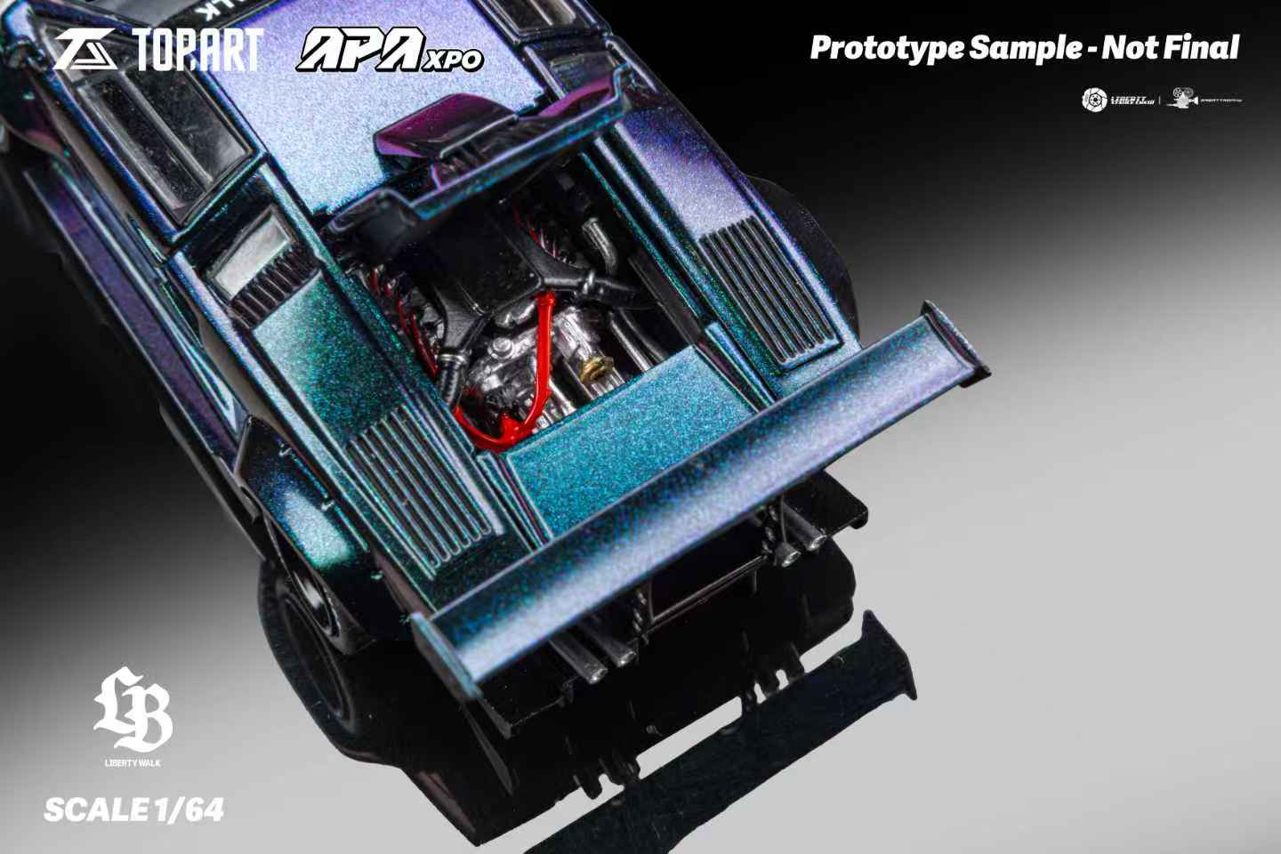 TOPART 1:64 LBWK Lamborghini Countach TAO640006 – Horizon Diecast