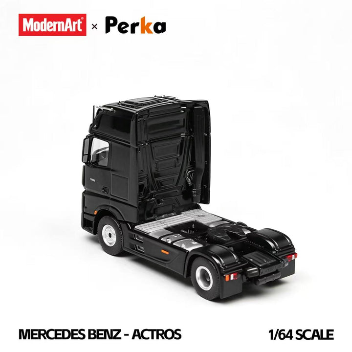 [Preorder] ModernArt X Perka 1:64 Mercedes-Benz Wingspan Van Semi-trailer Black Dot Matrix Simulated MD648702