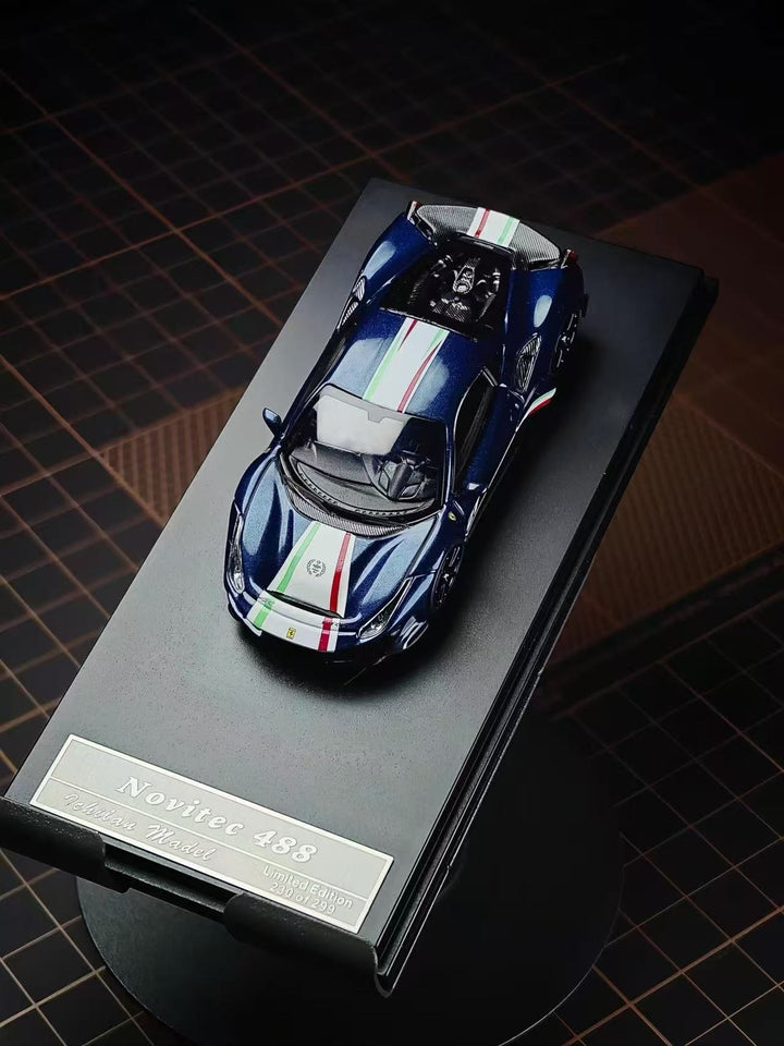 [Preorder] Stance Hunters 1:64 Novitec 488 Pista Piloti Blu