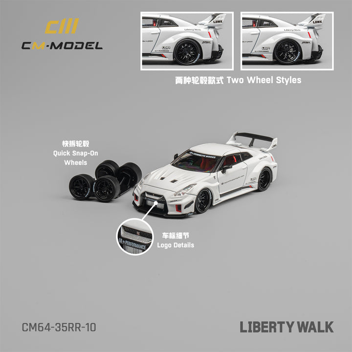 [Preorder] CM Model 1:64 Nissan LBWK Super Silhouette GT35RR White