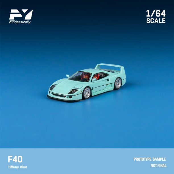 Finclassically 1:64 F40 Tiffany Blue