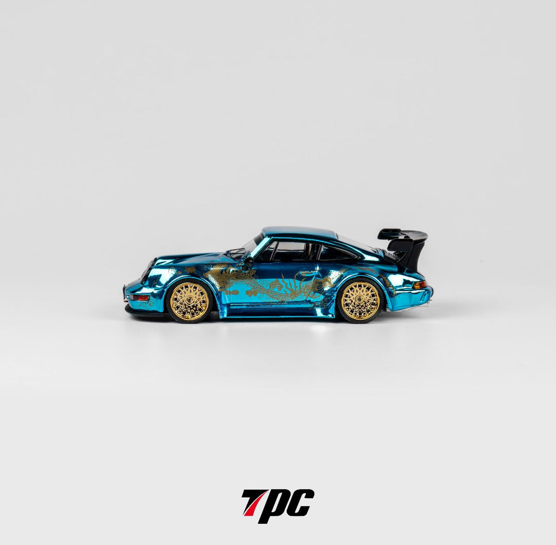 [Preorder] TPC 1:64 Porsche RWB964 Chrome Blue/ Transparent Blue (2 Colours)