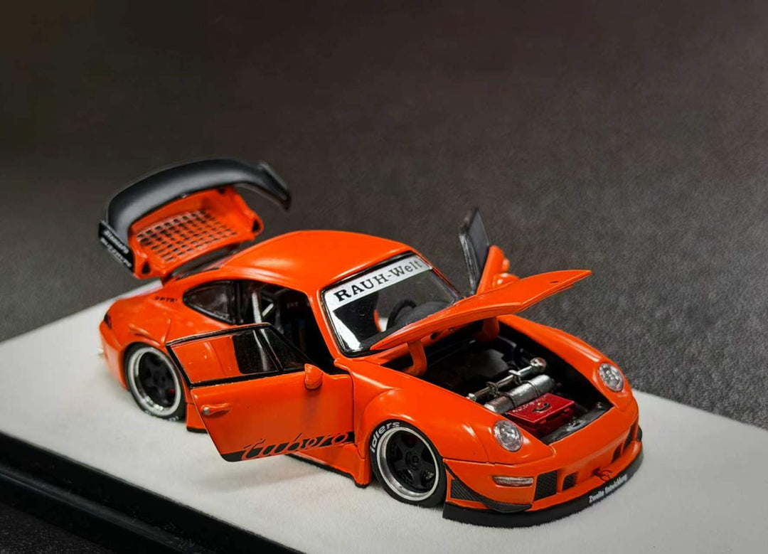 [Preorder] PGM 1:64 Porsche RWB 993 Thermal Orange PGM-640315 (2 Versions)