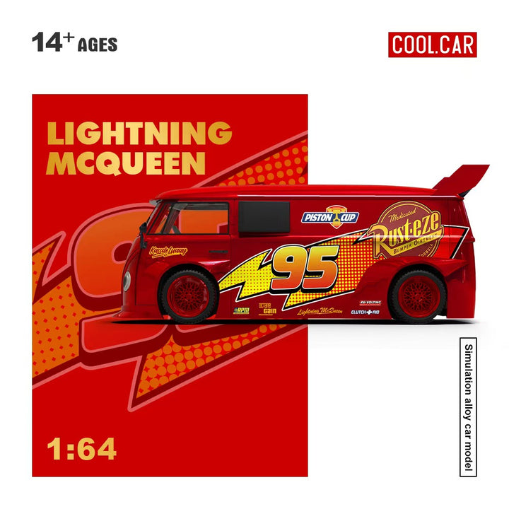 [Preorder] Cool Car 1:64 Volkswagen TI PICKUP Lighting Mcqueen Metallic red CC642951