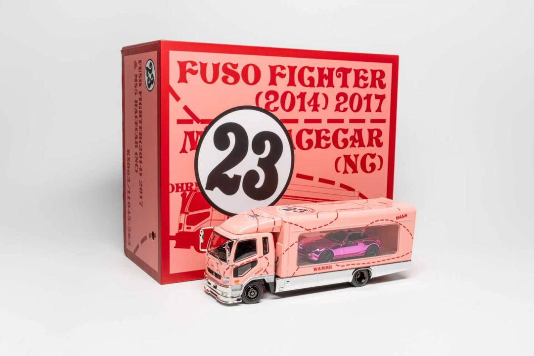 [Preorder] GCD 1:64 Lifting Van with Pink Pig Chrome MX-5 KS063/LL045-563