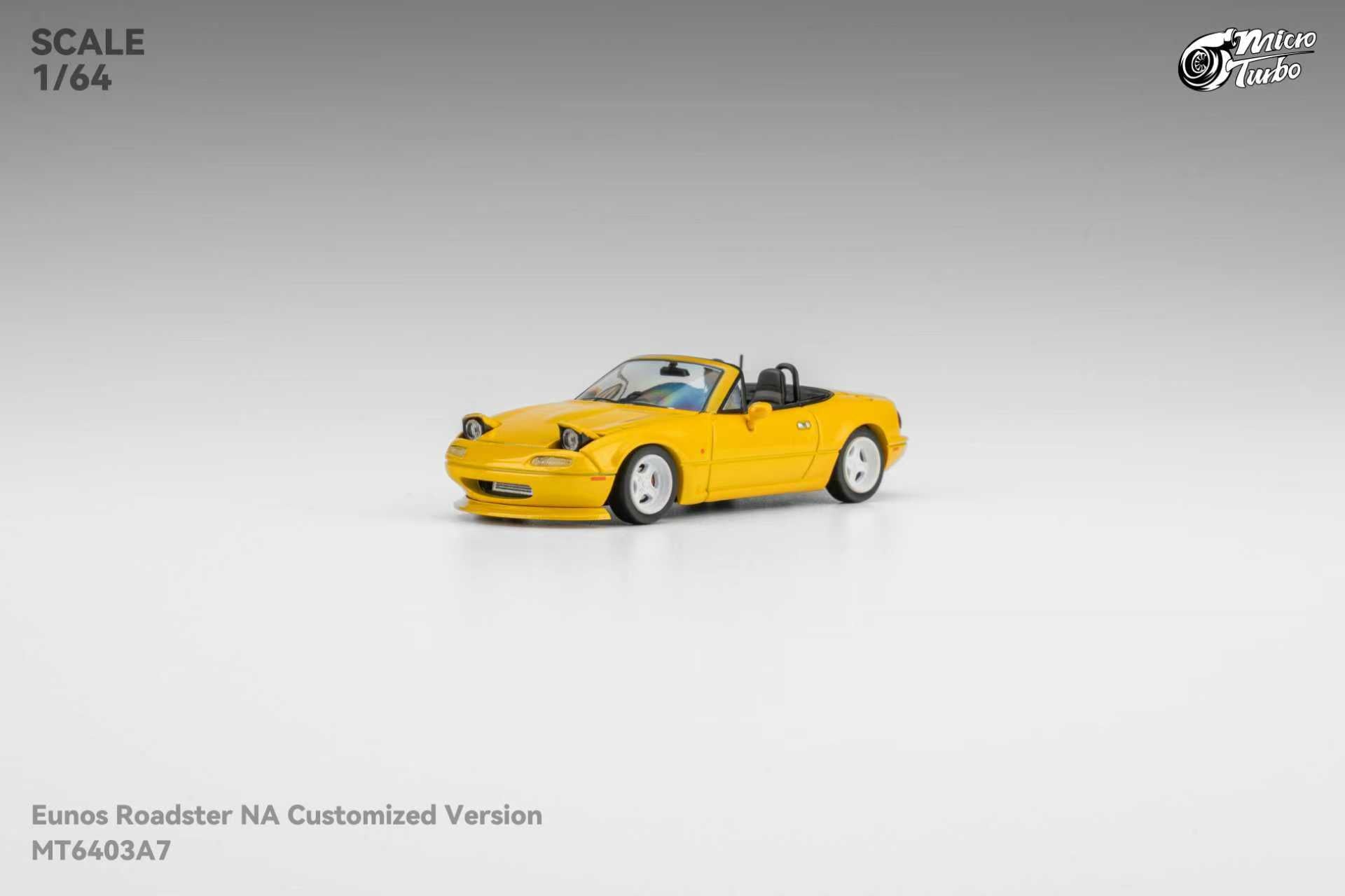 ハンドメイド☆オーダーページ【ミニ】94 Microturbo 1:64 Mazda MX5 - Metallic Yellow MT6403A7 – Horizon Diecast