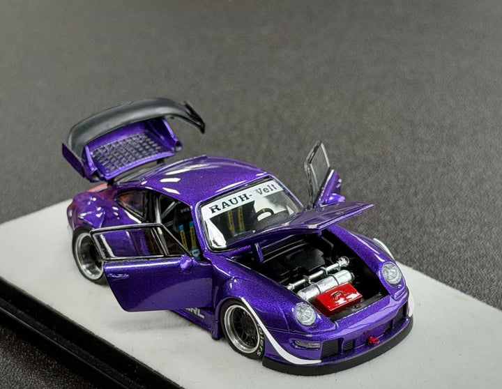 [Preorder] PGM 1:64 Porsche RWB 993 Metallic Purple (2 Versions) PGM-640314