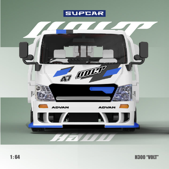 [Preorder] SUPCAR 1:64 ADVAN“VOLT” H300 Blue&amp;White Livery SC647237
