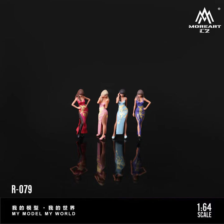 [Preorder] MoreArt 1:64 FIRE HORSE LUCKY CAR MODEL FOUR SISTERS SET MO223079