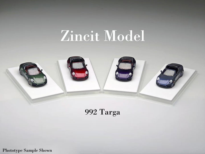 [Preorder] Zincit Model 1:64 Porsche 992Targa (4 Colours)