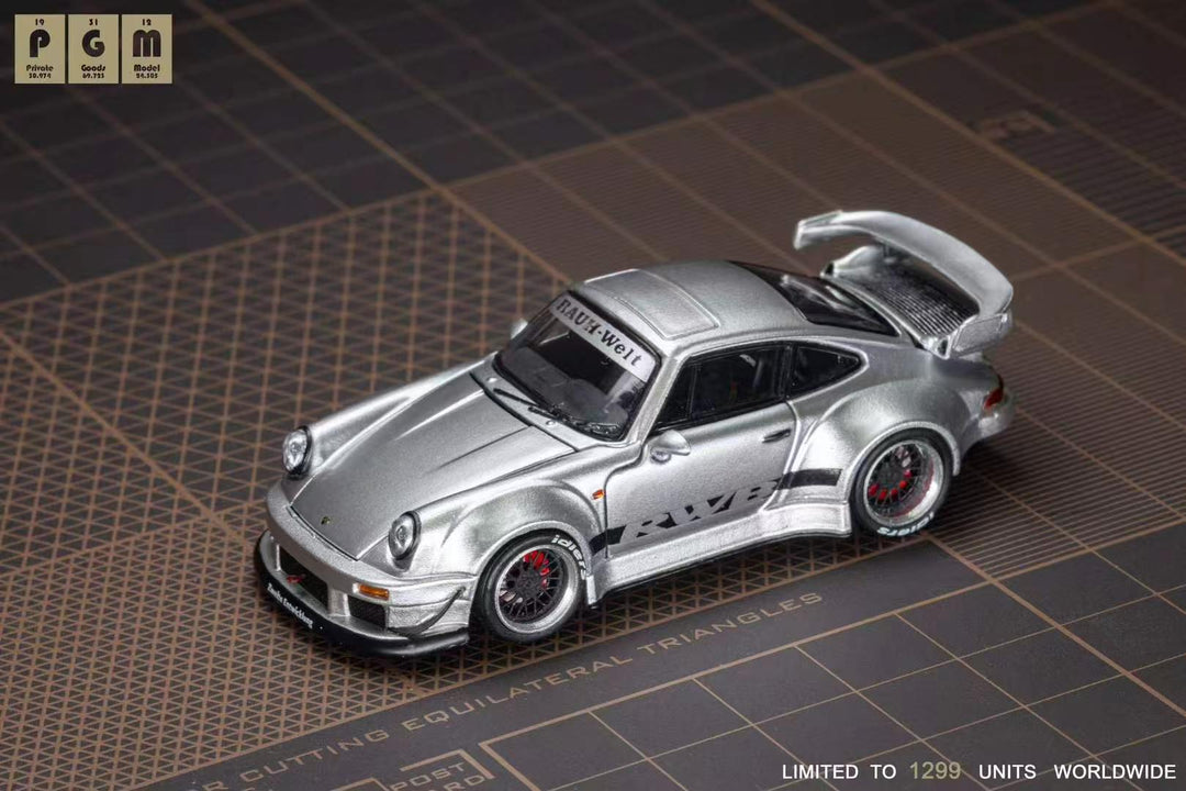 [Preorder] PGM 1:64 Porsche RWB 930 Silver Chengdu International Auto Show Exclusive