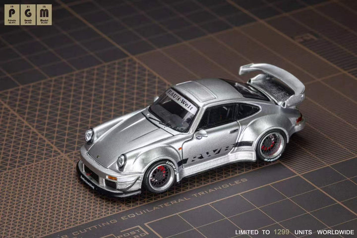[Preorder] PGM 1:64 Porsche RWB 930 Silver Chengdu International Auto Show Exclusive