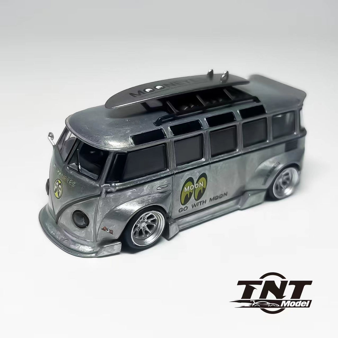 TNT Model 1:64 VW T1 Bus RWB Raw Zamac Chase (3 Versions)