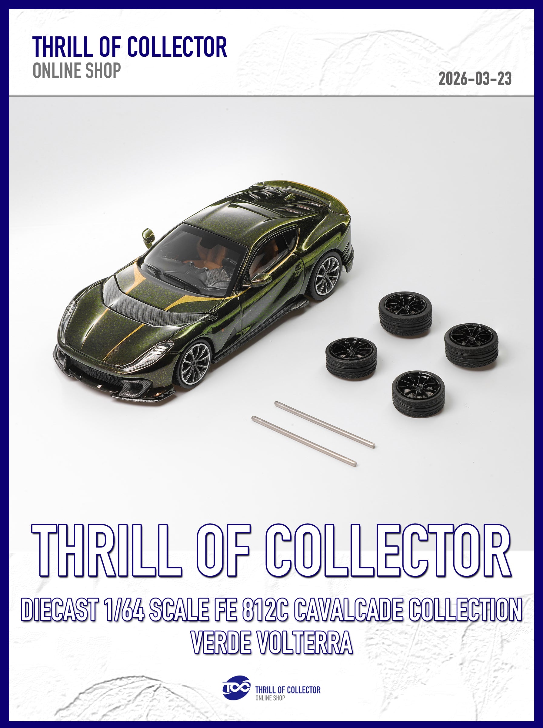 TOC 1:64 Ferrari 812C 3.0 CAVALCADE COLLECTION (4 Colours