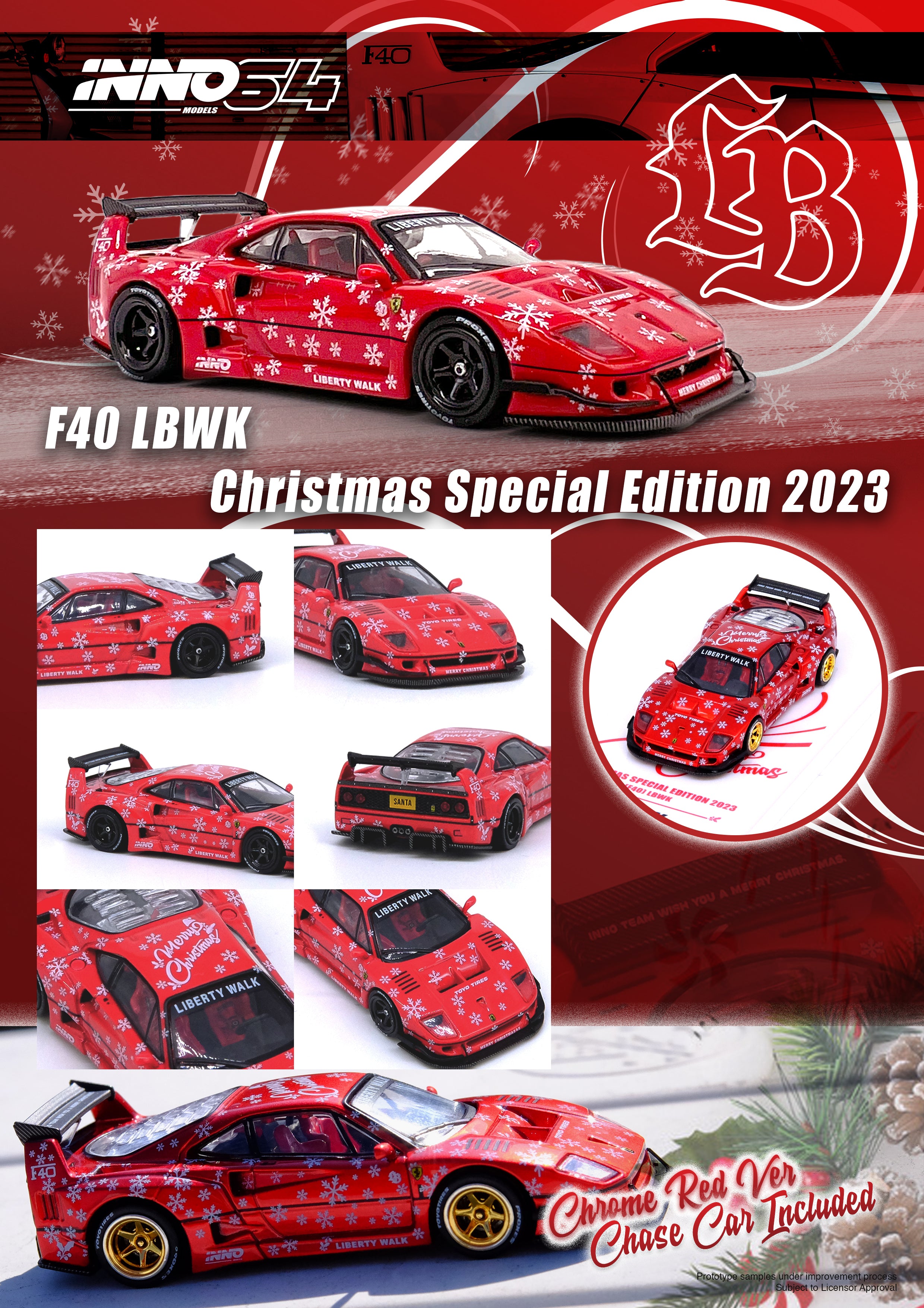 INNO64 LBWK F40 X'MAS 2023 Specia Edition IN64-LBWKF40-XMAS23