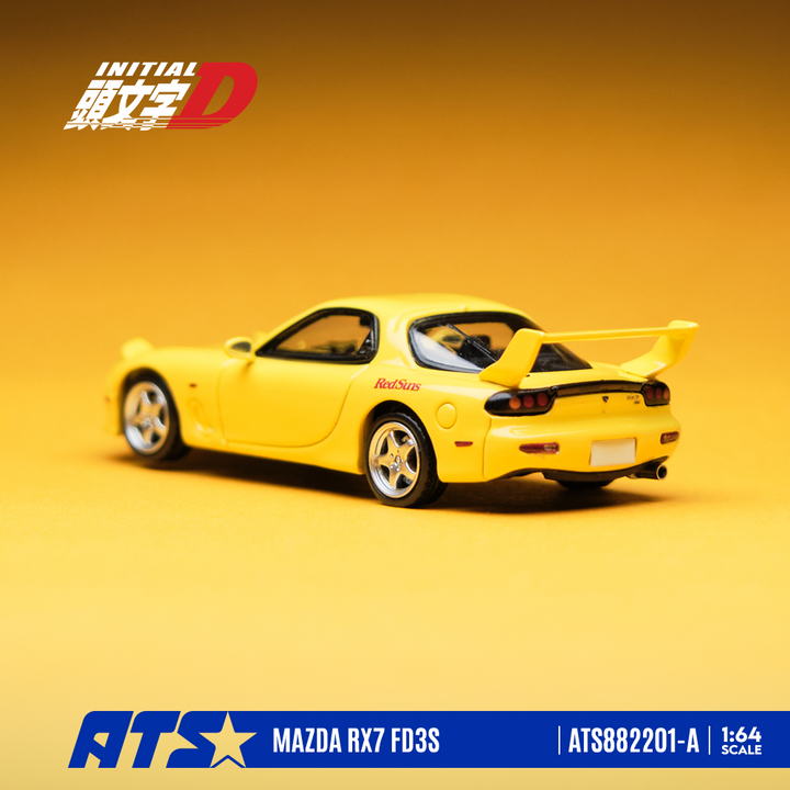 [Preorder] ATS Model 1:64 Mazda RX-7 FD3S Yellow Ver. I ATS882201-A