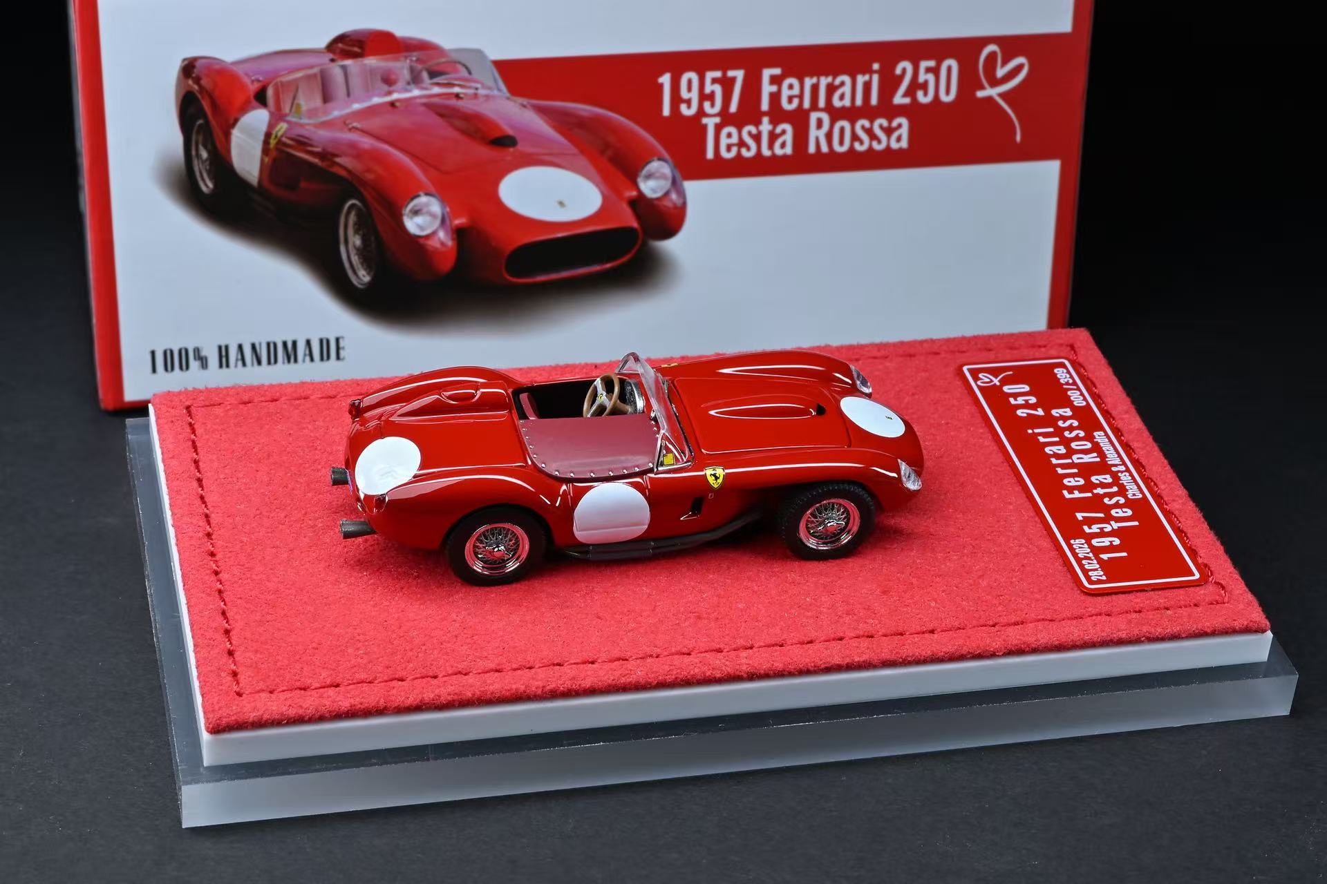 Ferrari Scuderia トレーラーセット Preorder] GFCC 1:64 Ferrari 250 TR Charles Leclerc wedding car