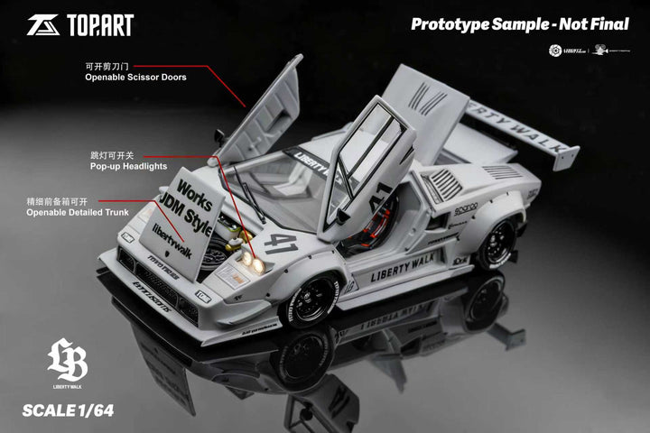 [Preorder] TOPART 1:64 LBWK Lamborghini Countach TAO640007