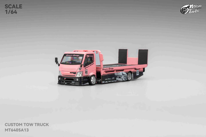 [Preorder] Microturbo 1:64  SIMON'S GARAGE CUSTOM TOW TRUCK  Metallic Pink MT6405A13