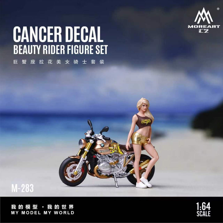[Preorder] MoreArt 1:64 CANCER DECAL BEAUTY RIDER FIGURE SET MO222283