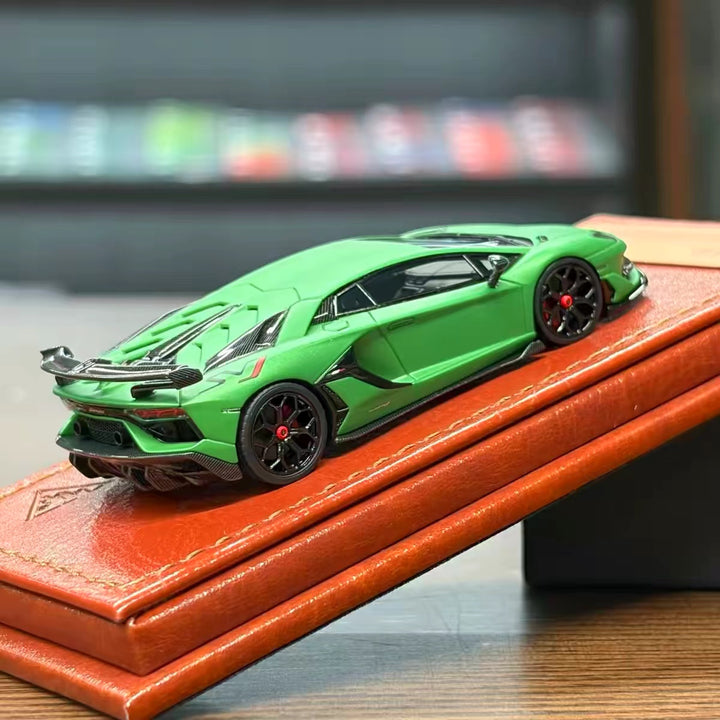 [Preorder] Make Up 1:64 Lamborghini Aventador SVJ 2018 Verde Alceo TM007A