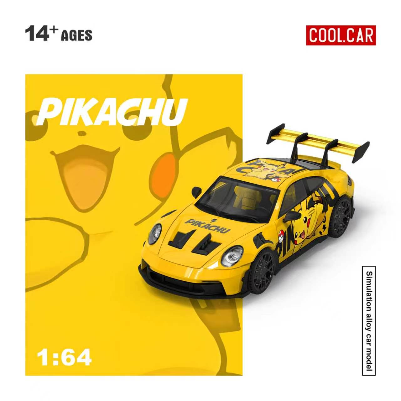 Preorder] Cool Car 1:64 992 GT3 RS Pikachu Livery CC644651