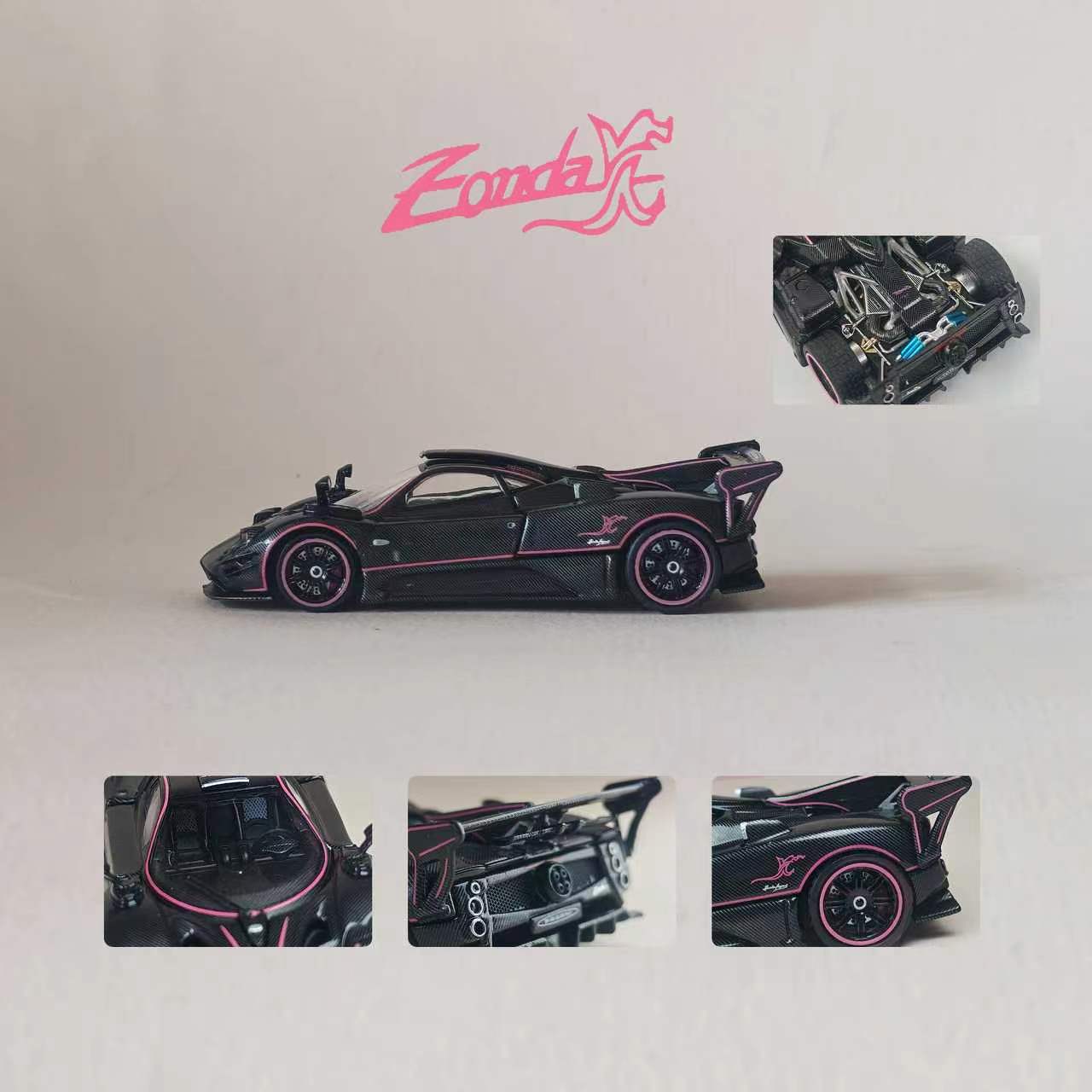Preorder] Rhino Model 1:64 Pagani One-off Series. Zonda JC (Full