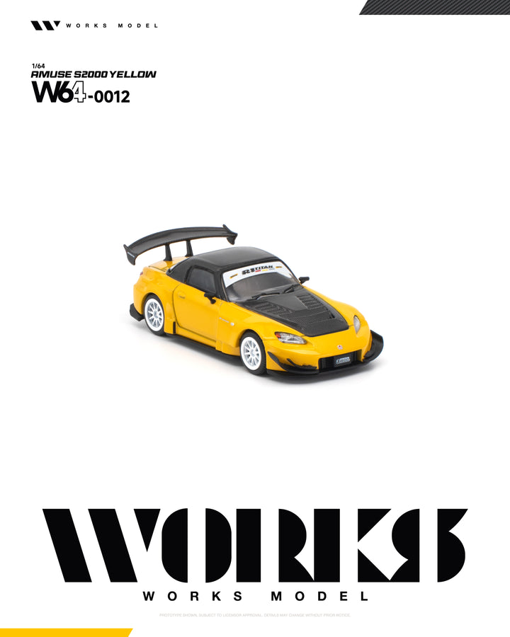 [Preorder] Works 1:64 AMUSE S2000 YELLOW W640012