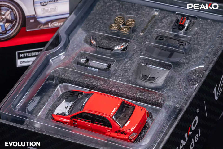 [Preorder] Peako 1:64 Varis Mitsubishi Lancer Evolution IX Red (2 Variants) PP64-002